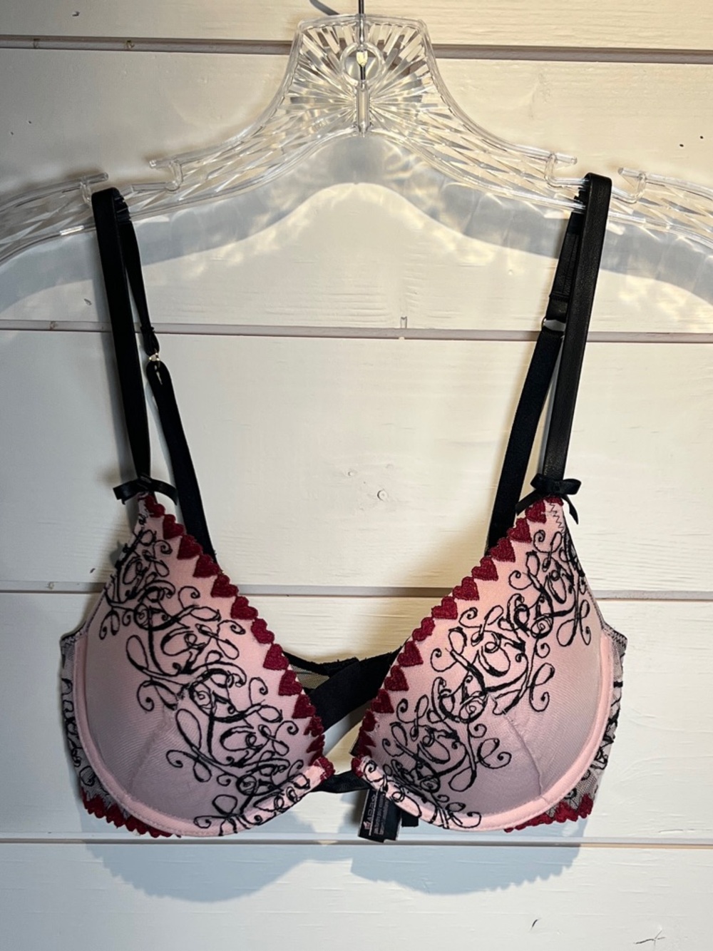 Victoria's Secret Very Sexy Push-Up Bra Pink Black